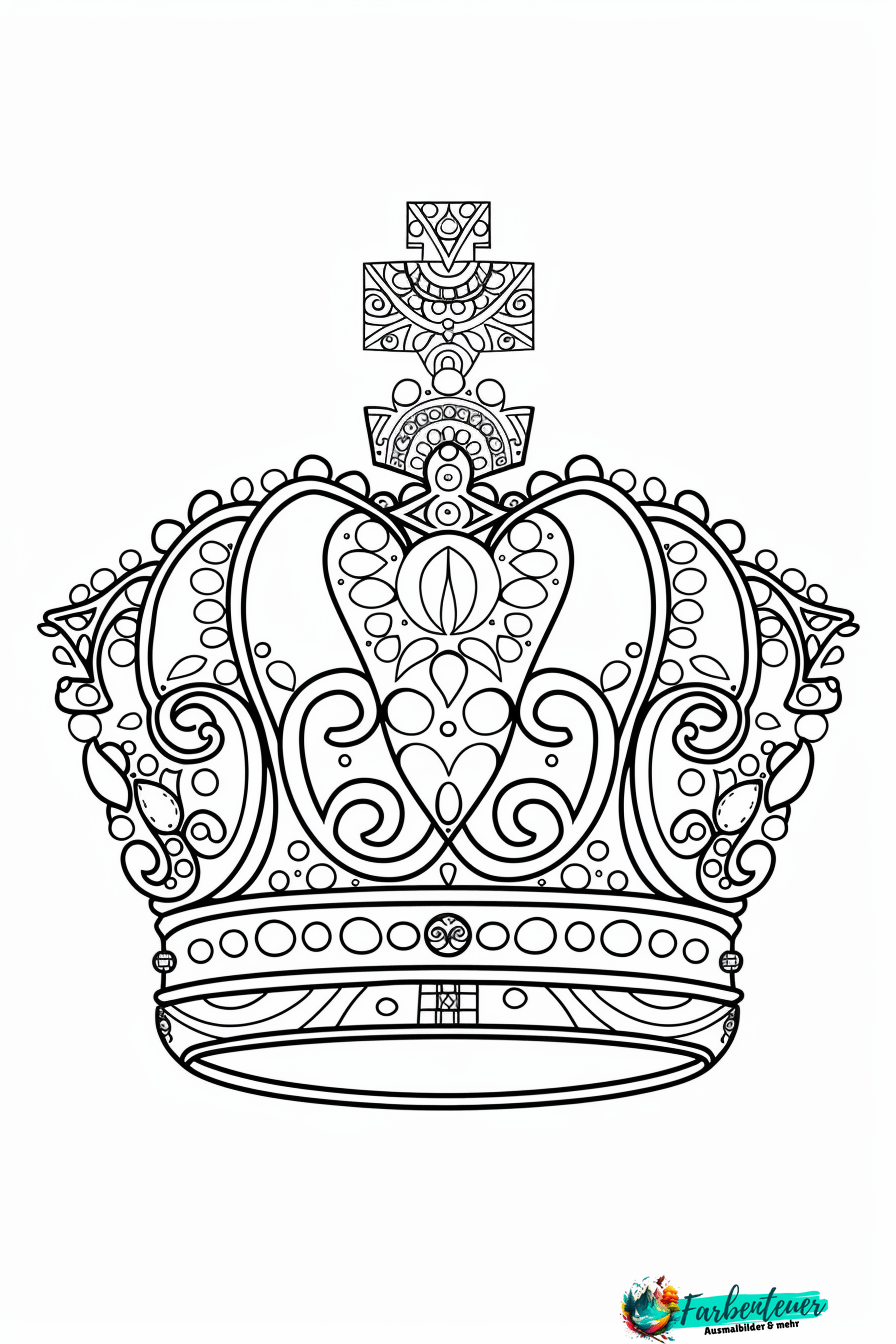 Krone Ausmalbild 8
