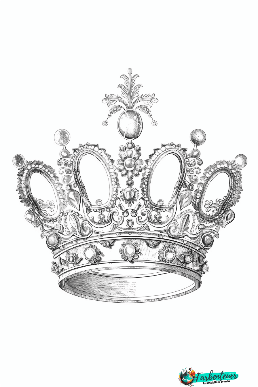 Krone Ausmalbild 5