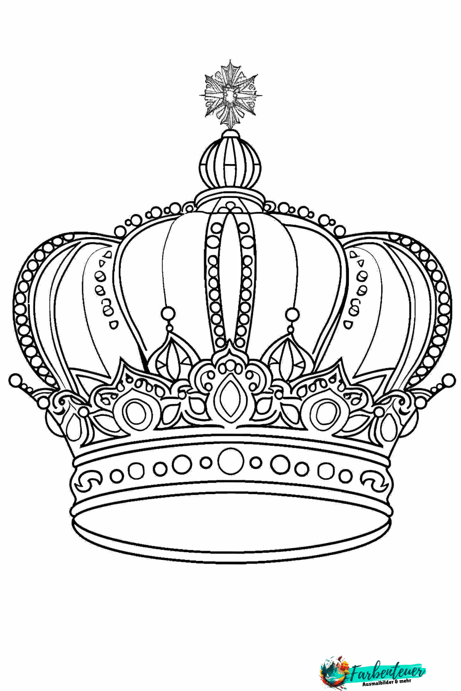 Krone Ausmalbild 7