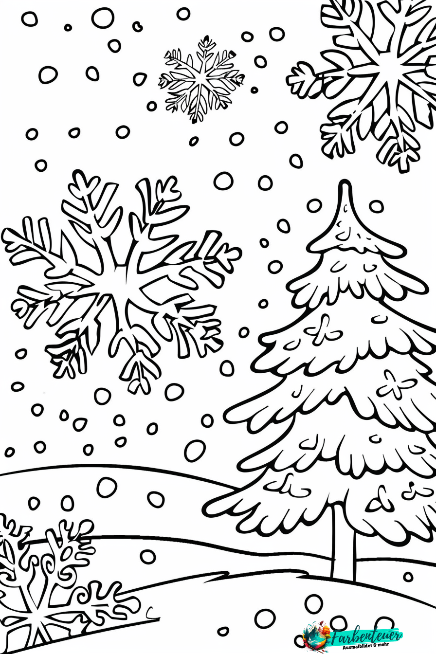Eiskristalle Ausmalbild 10
