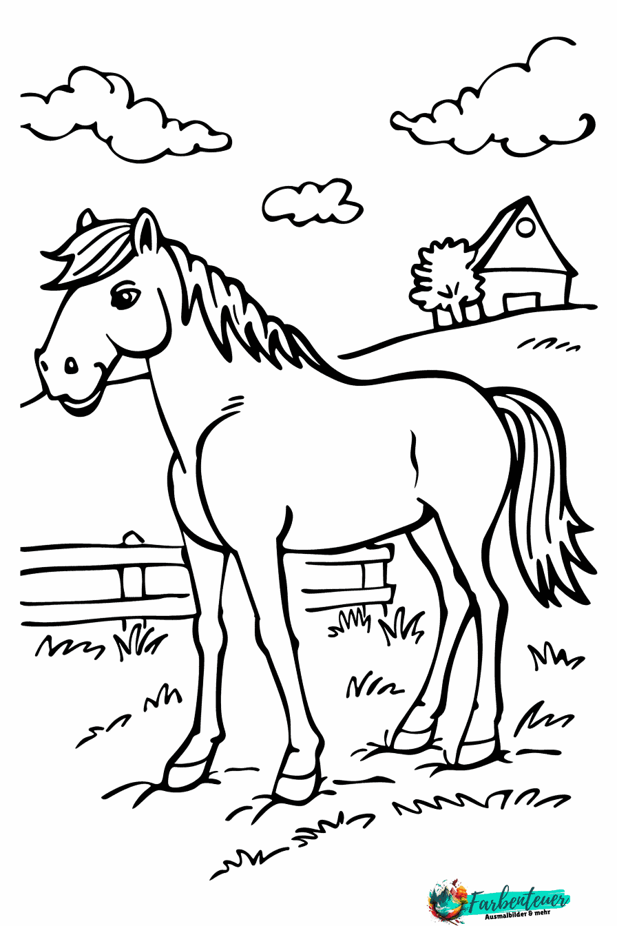 Pferd Ausmalbild 8