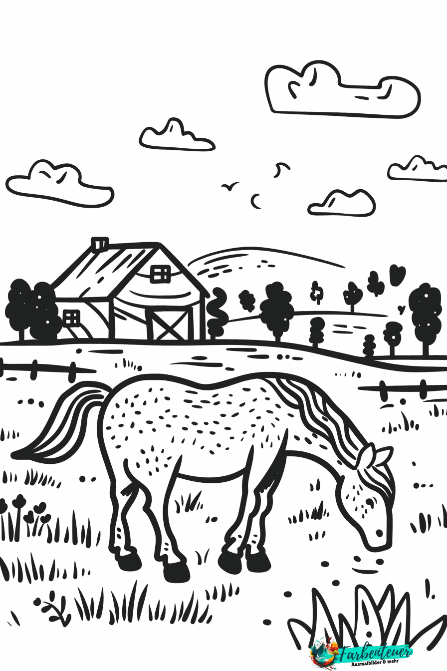 Pferd Ausmalbild 6