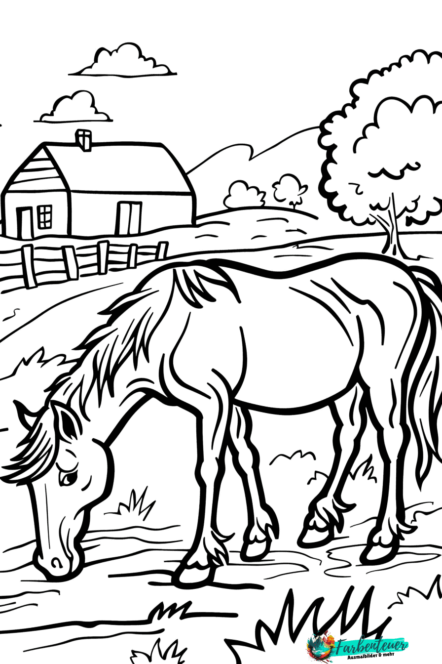 Pferd Ausmalbild 5