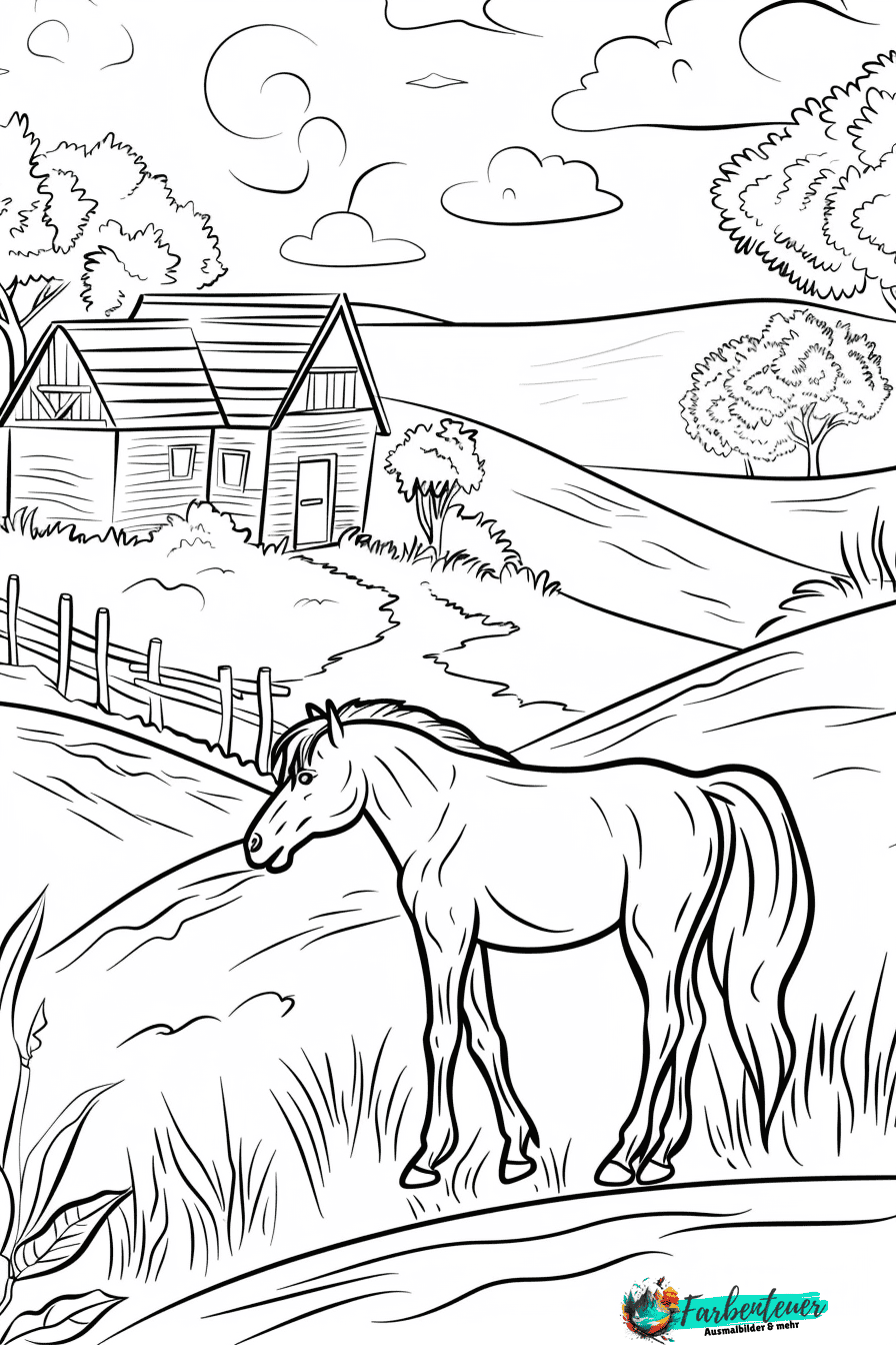 Pferd Ausmalbild 9