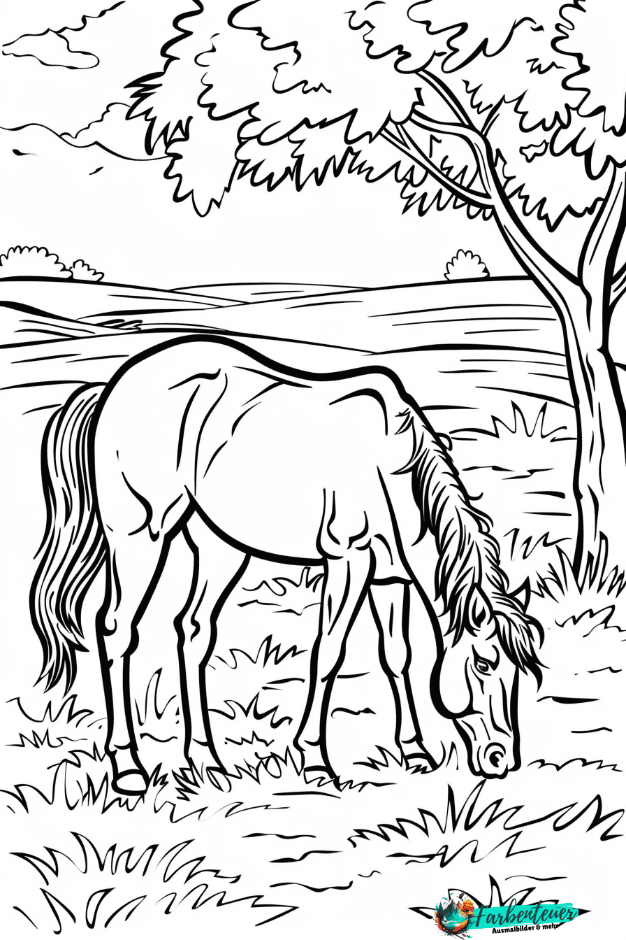 Pferd Ausmalbild 10