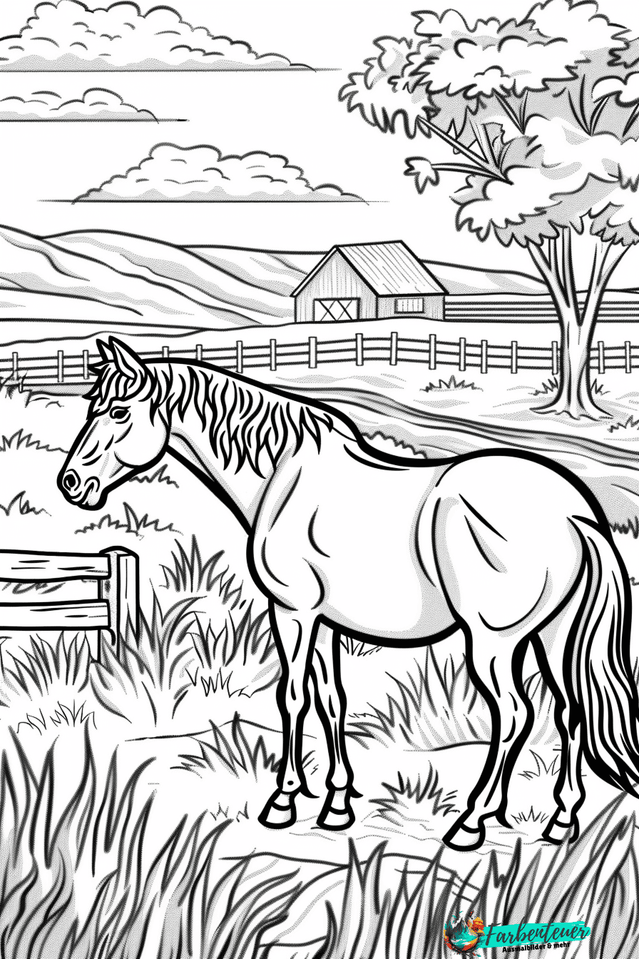 Pferd Ausmalbild 12