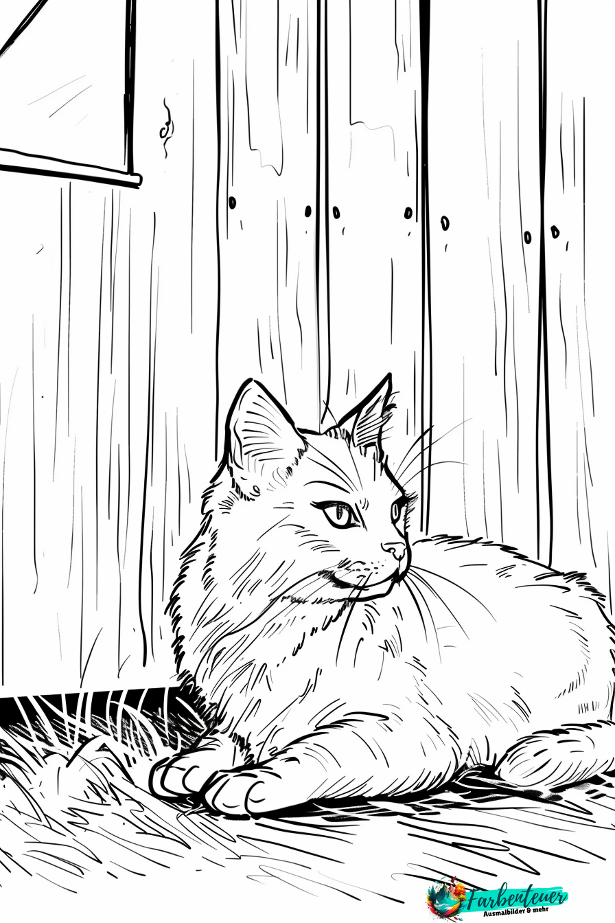 Katze Ausmalbild 5