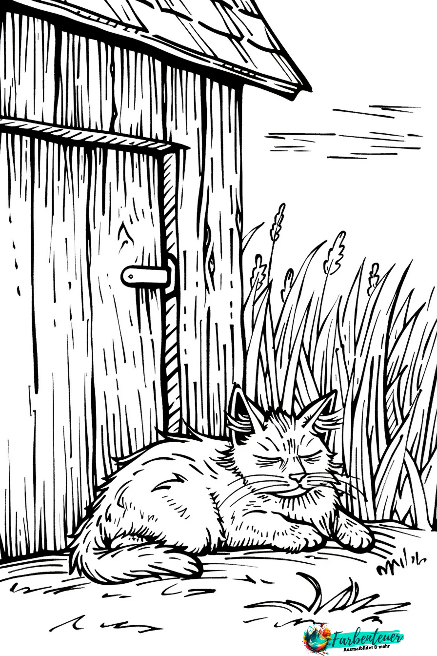 Katze Ausmalbild 8