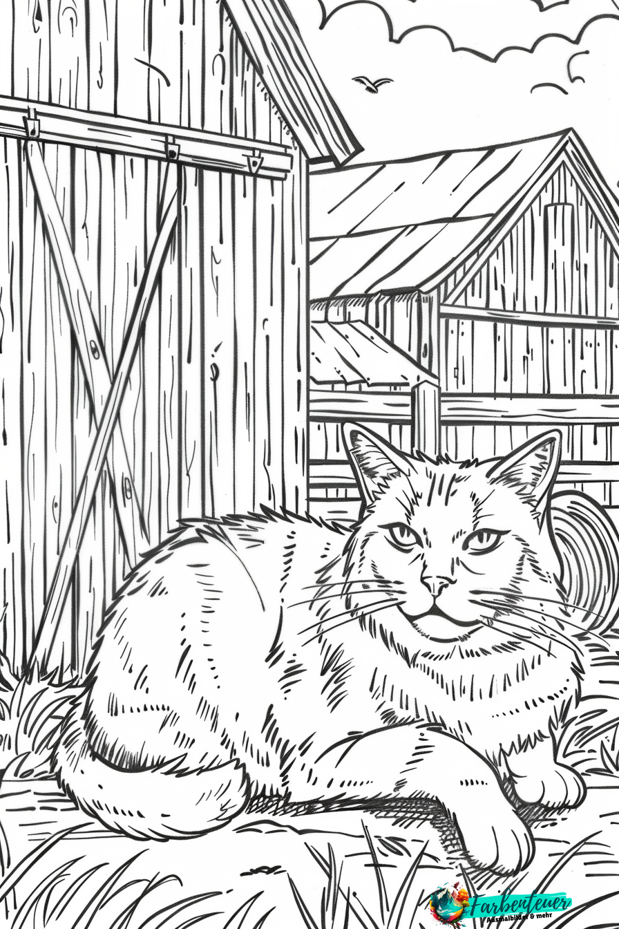 Katze Ausmalbild 6