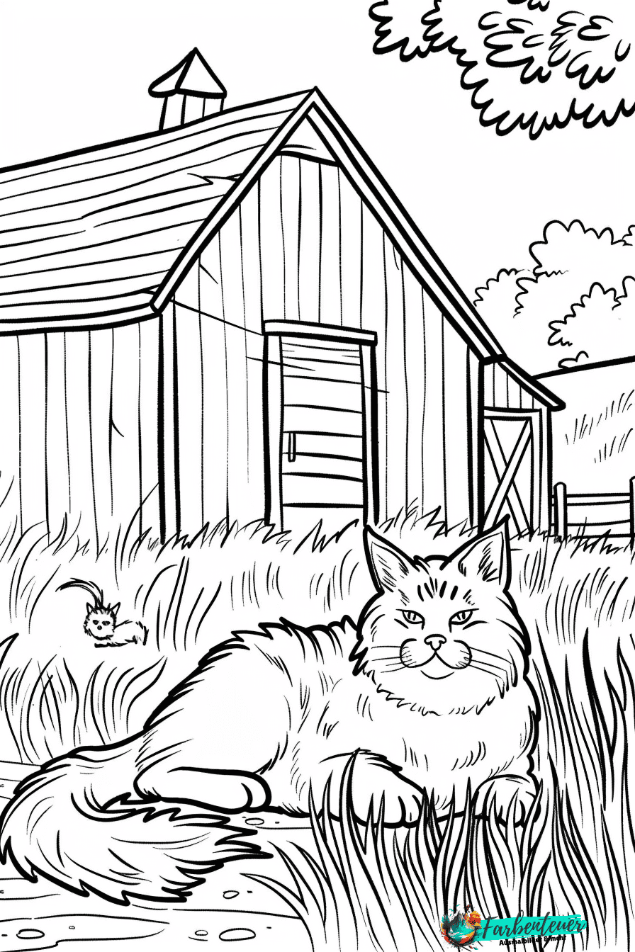 Katze Ausmalbild 9