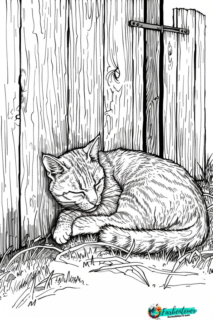 Katze Ausmalbild 12