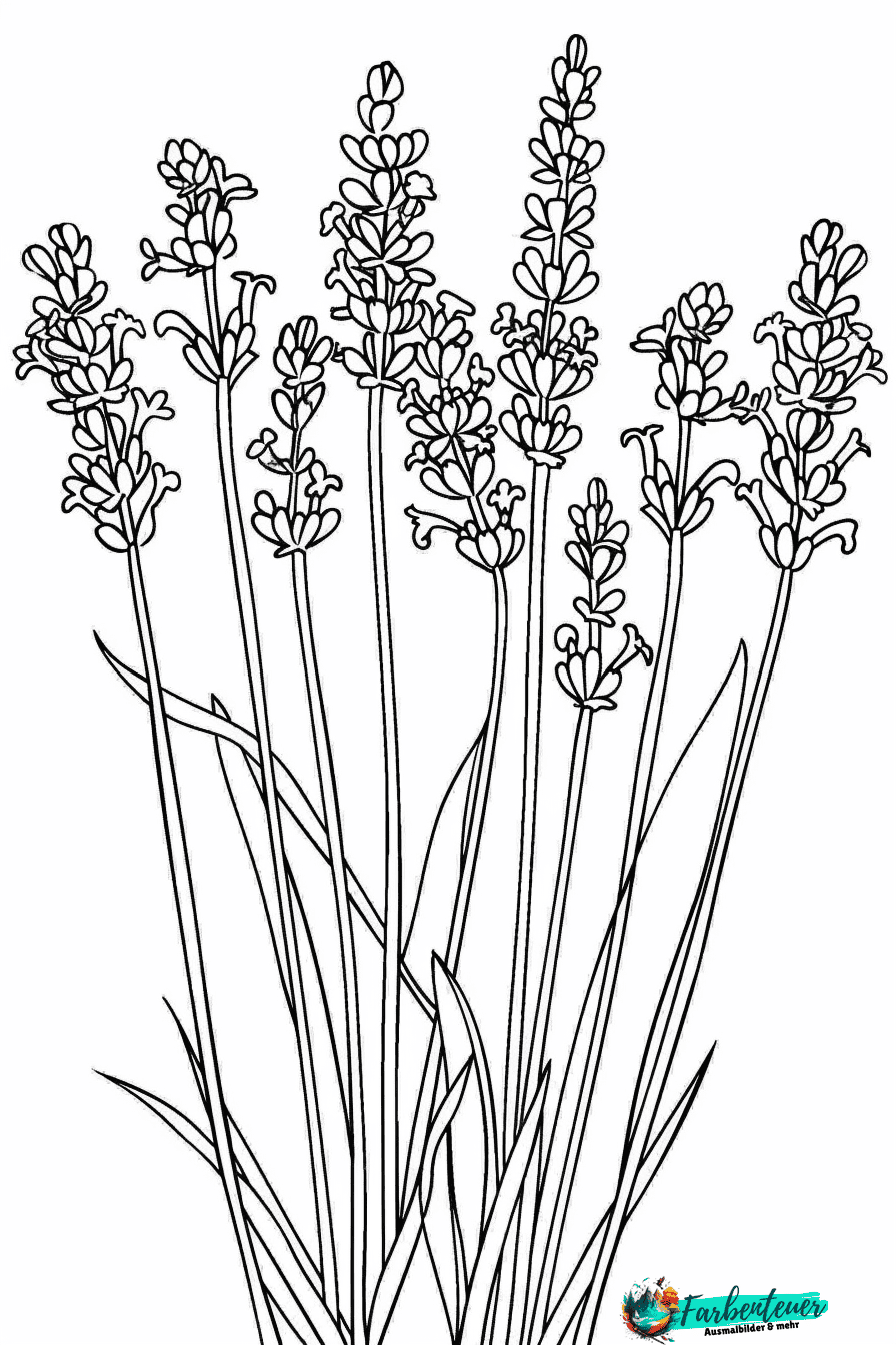 lavendel Ausmalbild 10