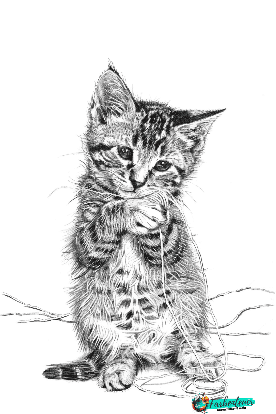 Bengal-Katze Ausmalbild 5