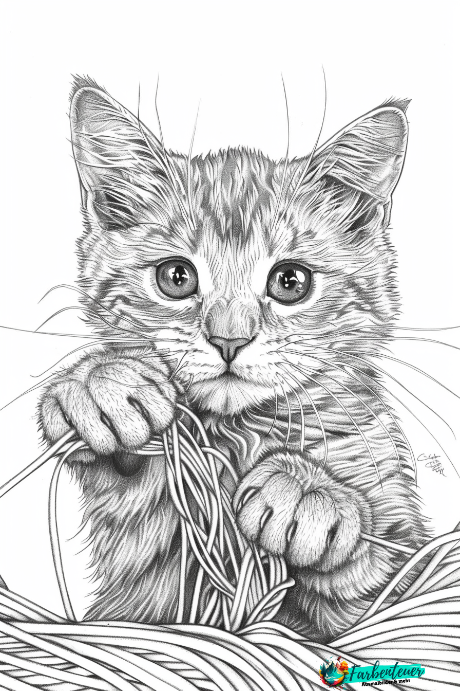 Bengal-Katze Ausmalbild 6