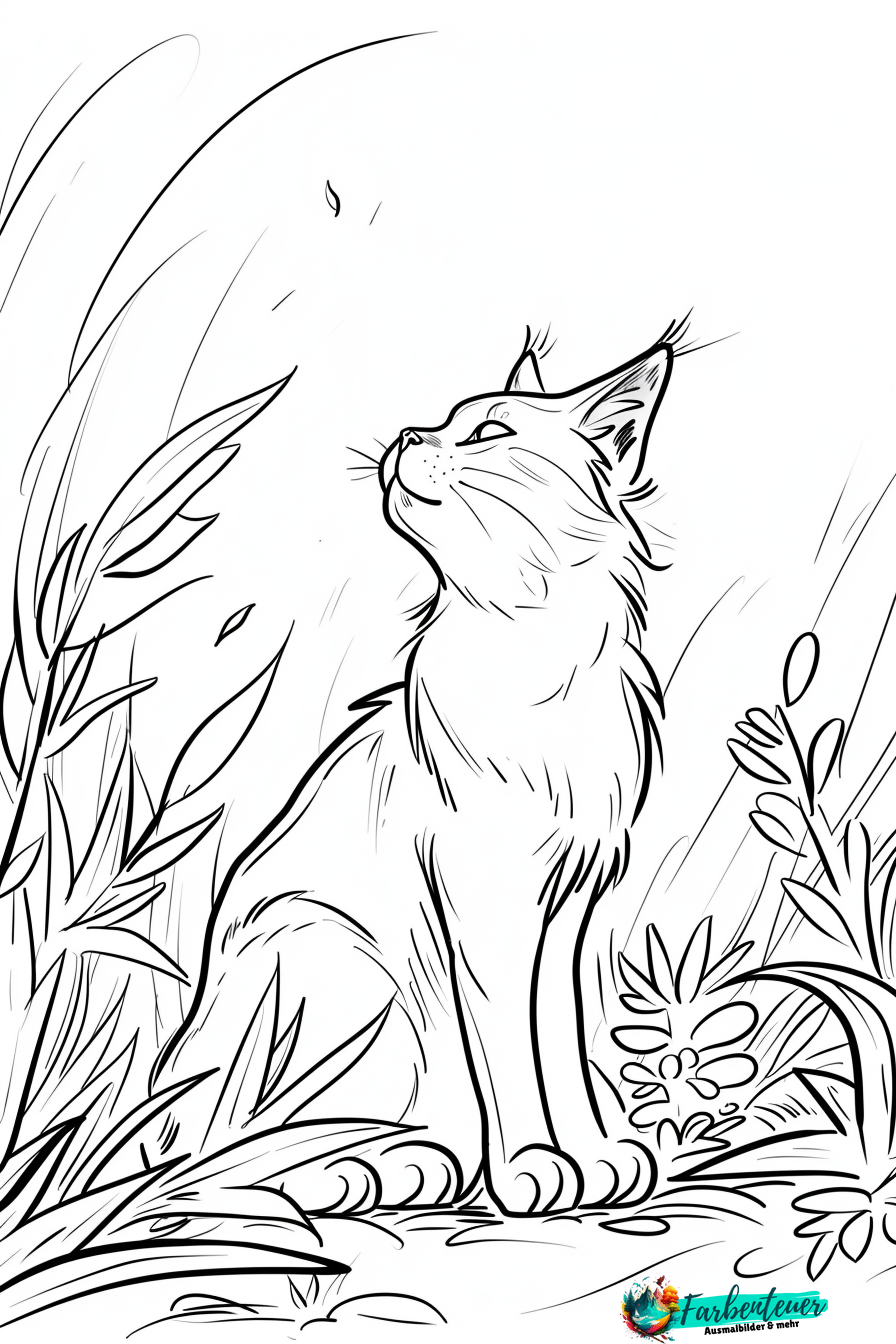Bengal-Katze Ausmalbild 10