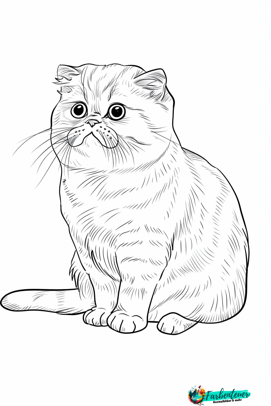 Scottish Fold Ausmalbild 7