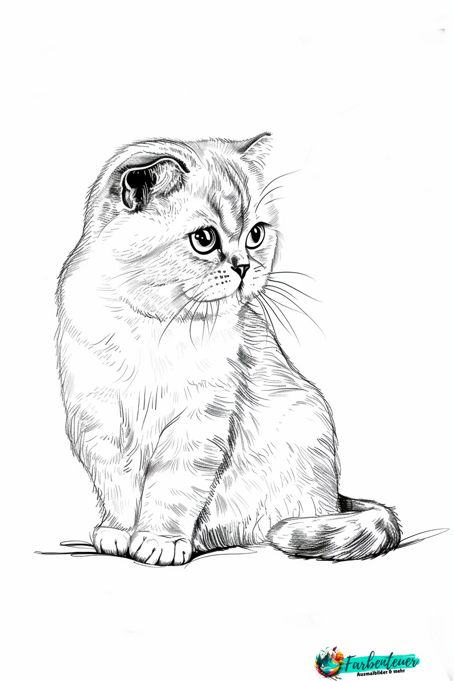 Scottish Fold Ausmalbild 8