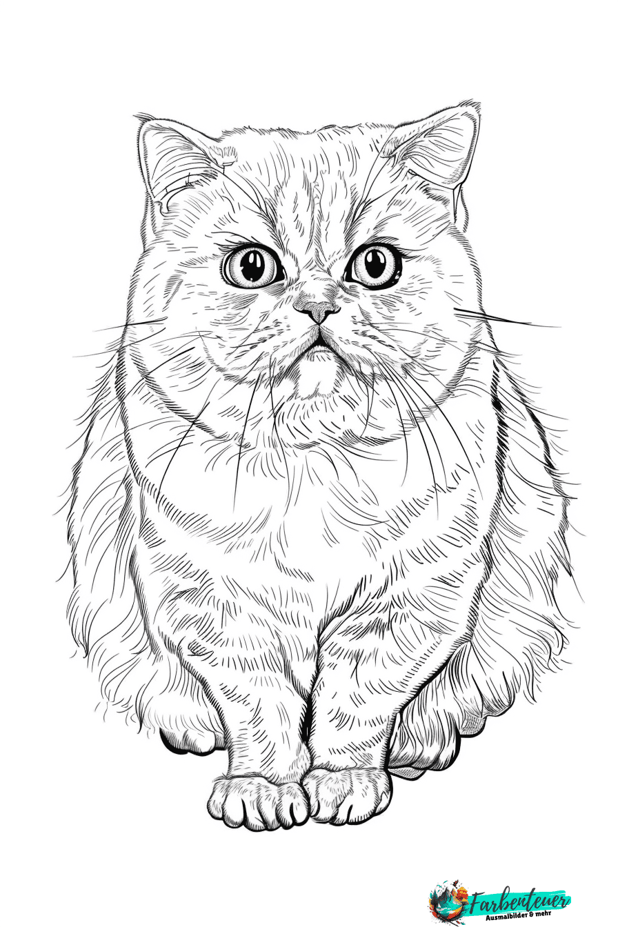 Scottish Fold Ausmalbild 10