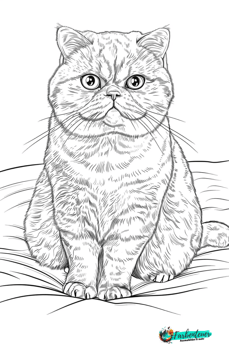 Scottish Fold Ausmalbild 12