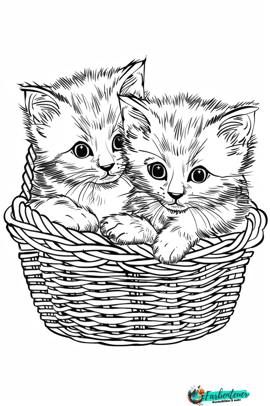 katzenbabys Ausmalbild 5