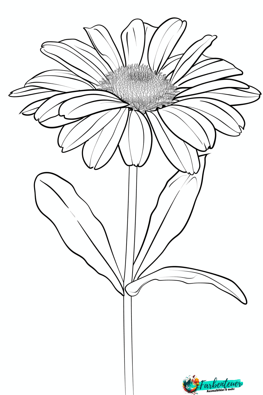 Gänseblümchen Ausmalbild 5