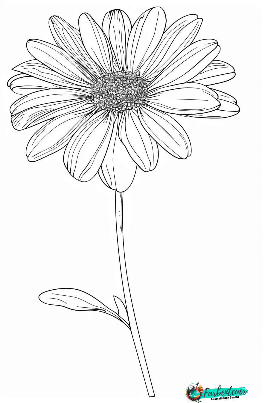 Gänseblümchen Ausmalbild 10