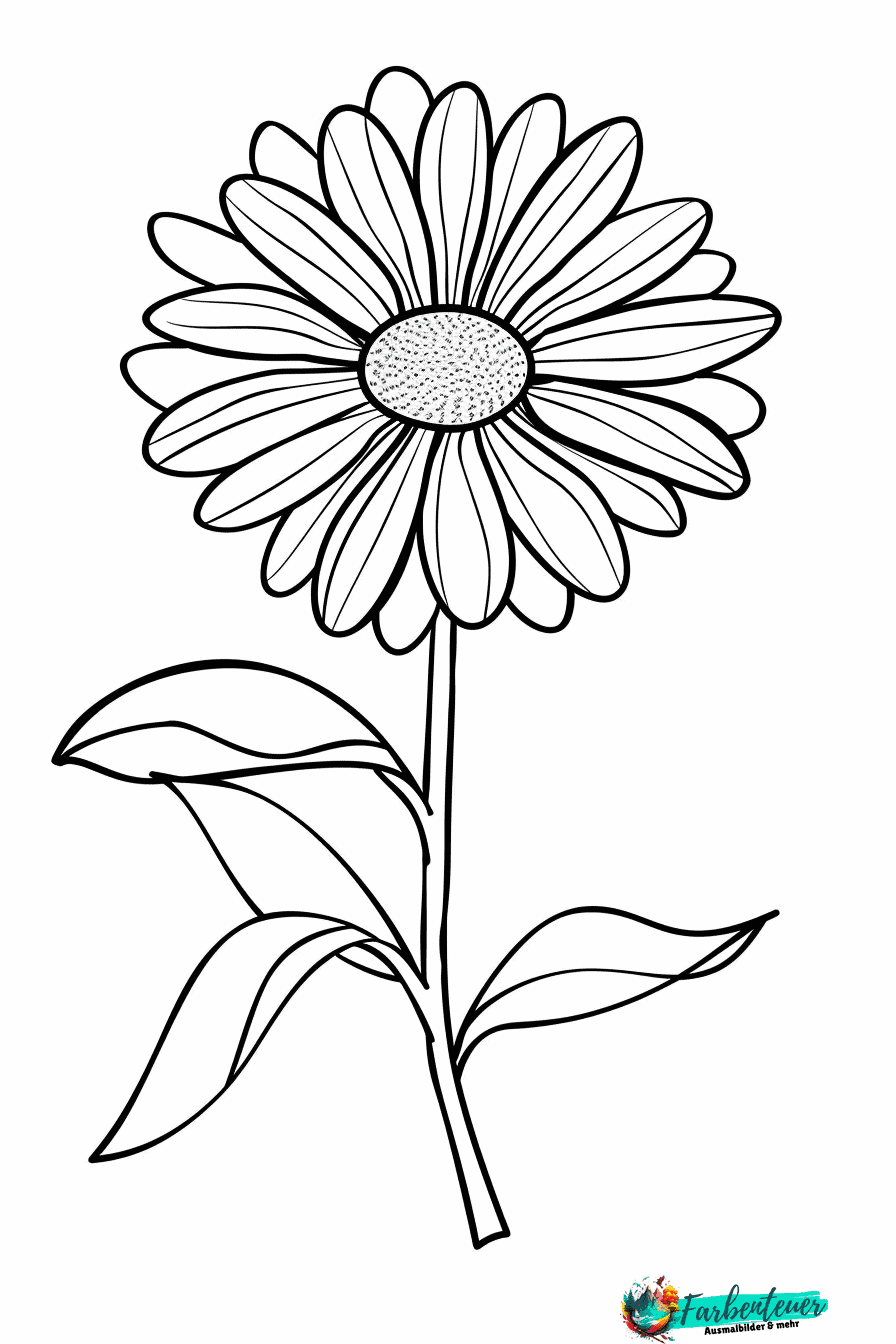 Gänseblümchen Ausmalbild 12