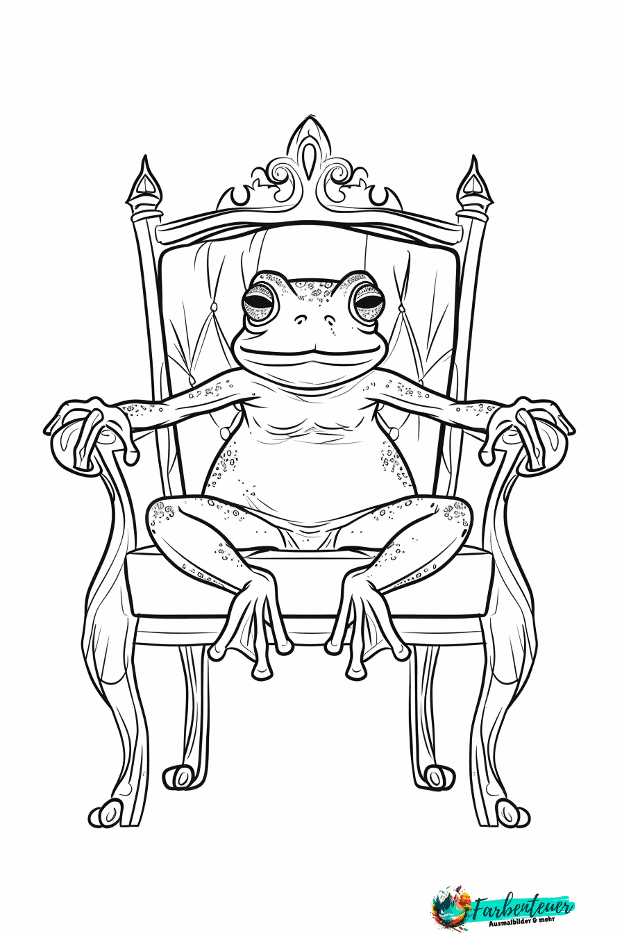 Froschkönig Ausmalbild 6
