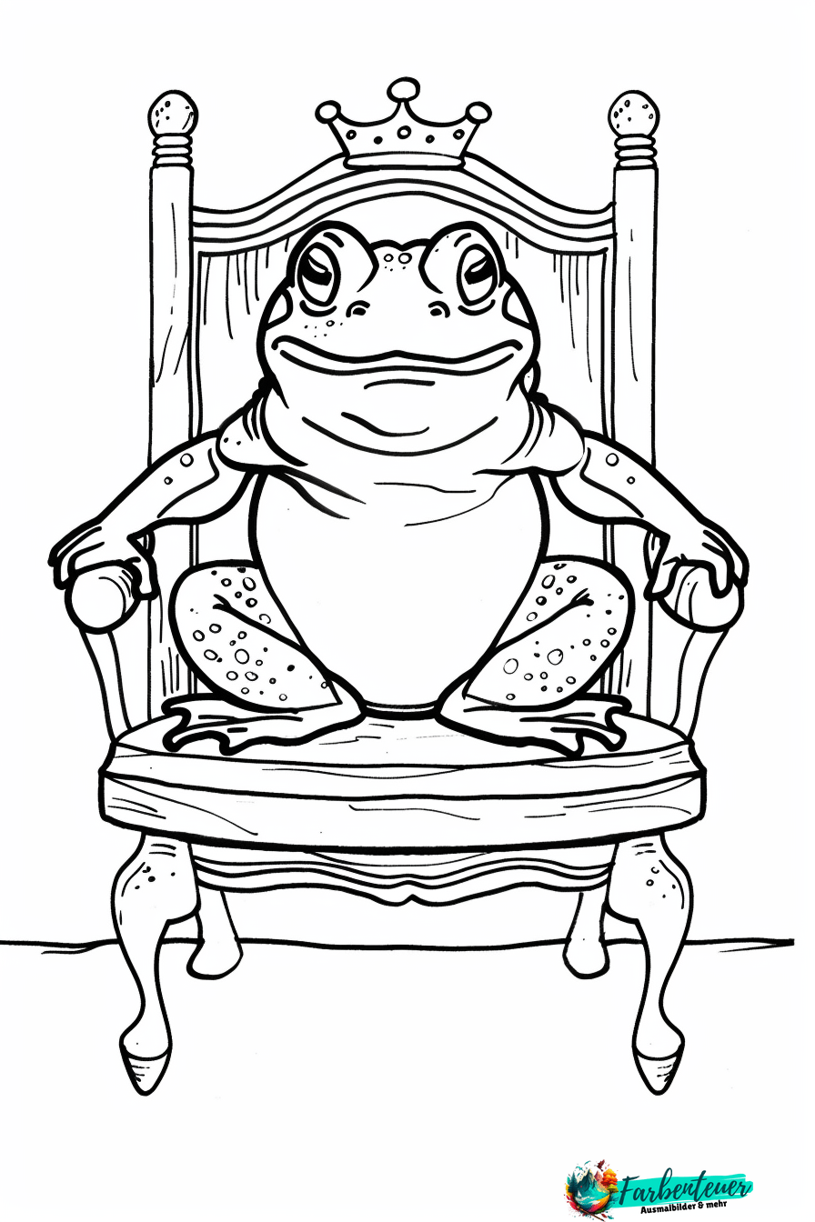 Froschkönig Ausmalbild 8