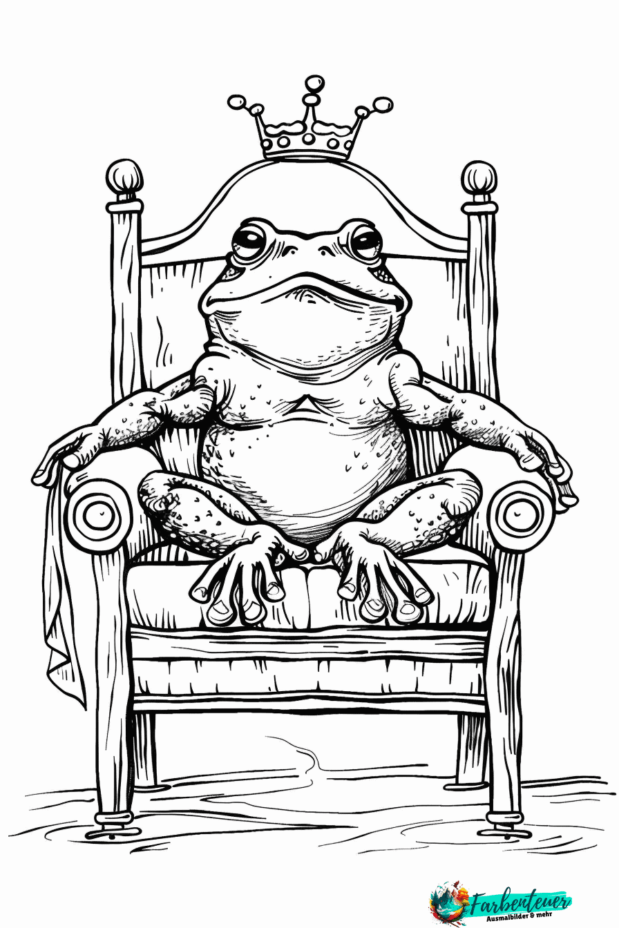 Froschkönig Ausmalbild 5