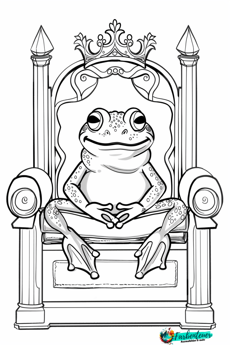 Froschkönig Ausmalbild 10