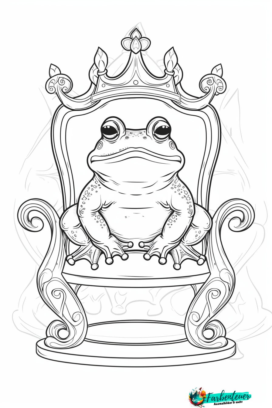 Froschkönig Ausmalbild 9