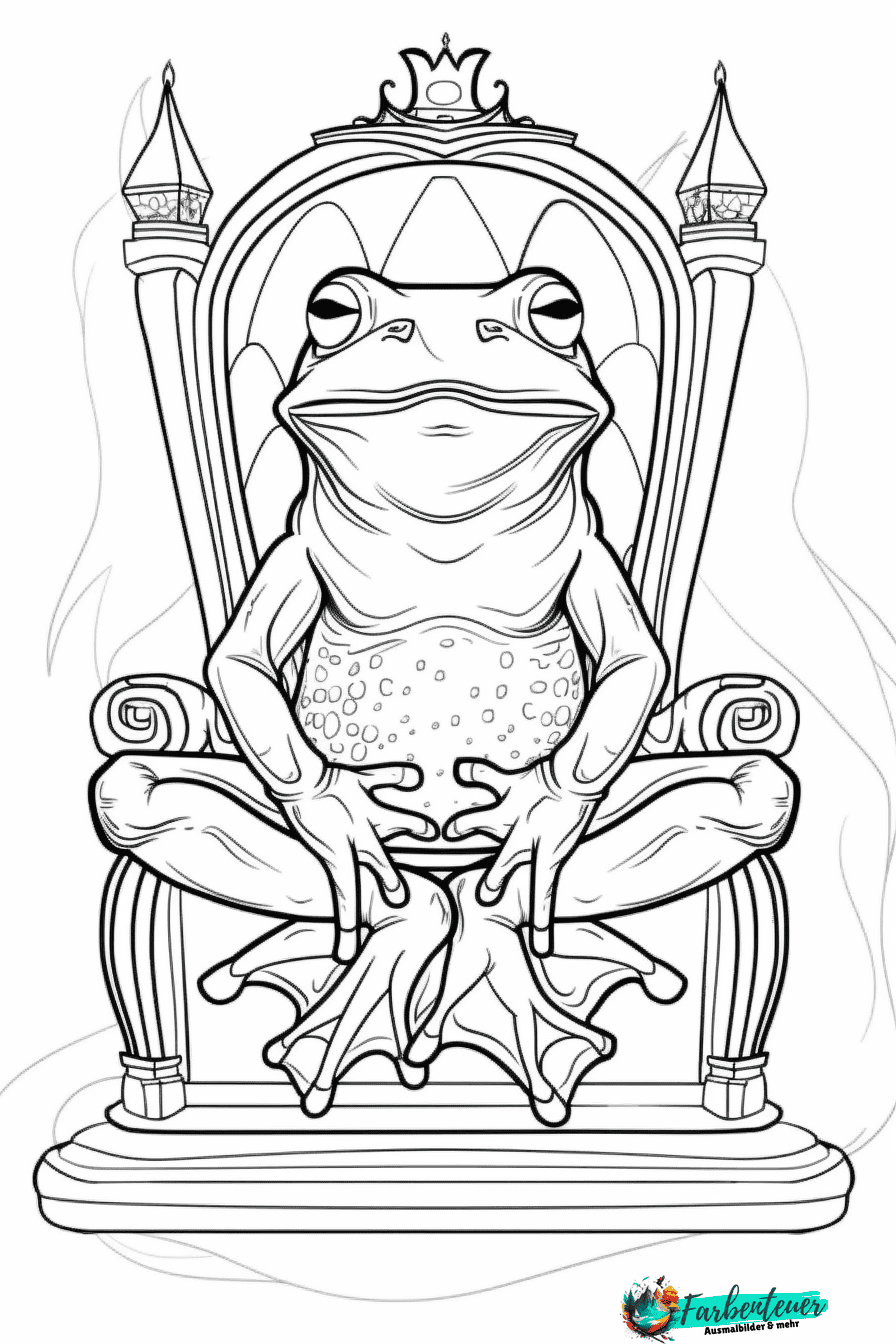Froschkönig Ausmalbild 11
