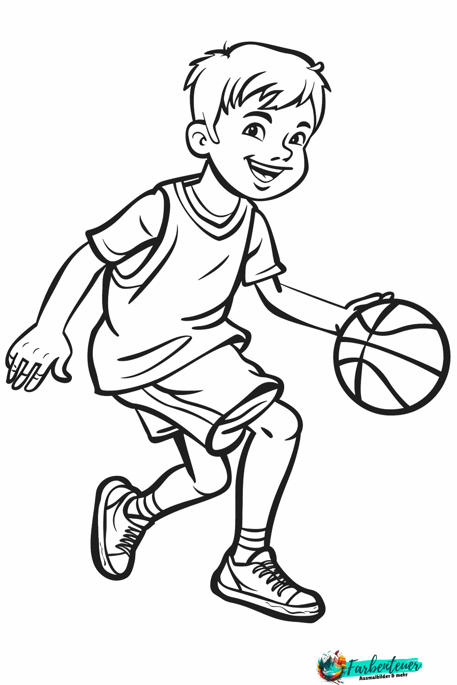 Basketball Ausmalbild 6