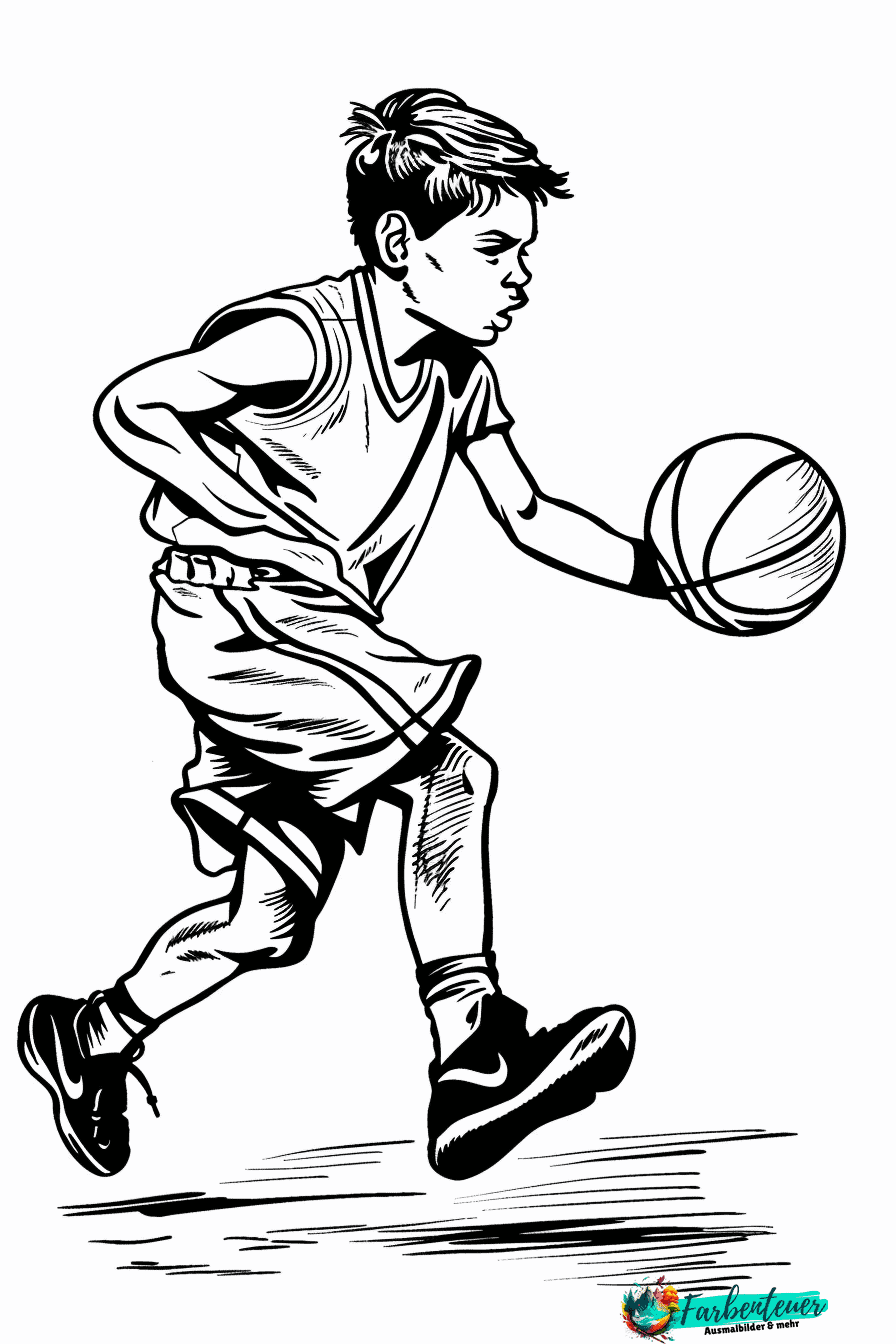 Basketball Ausmalbild 8