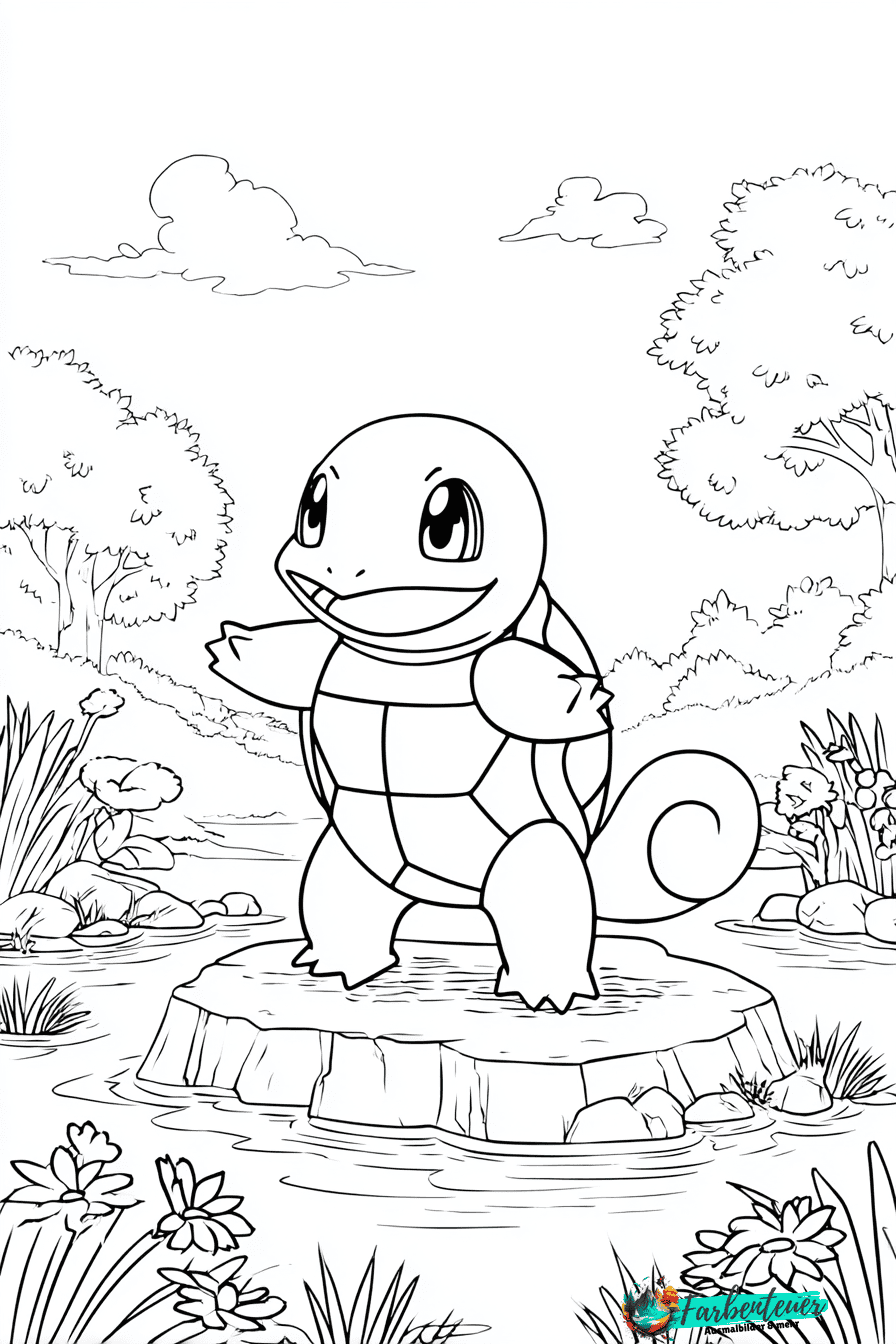 Schiggy Ausmalbild 1