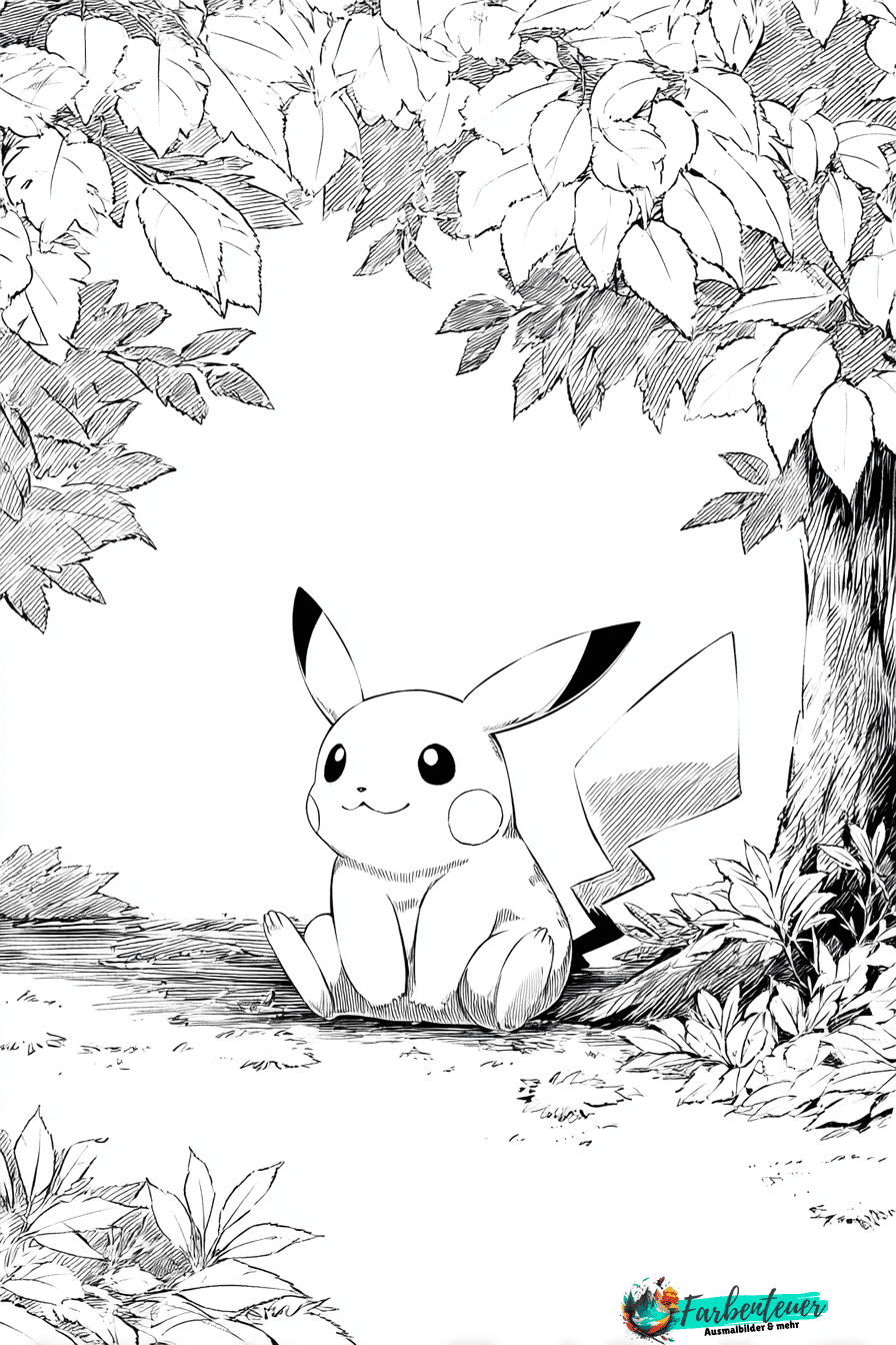 Pikachu Ausmalbild 5