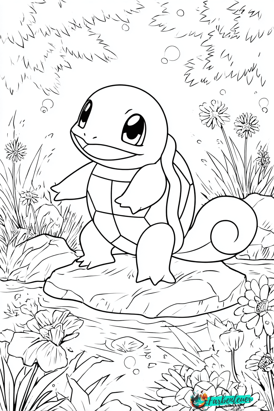 Schiggy Ausmalbild 2