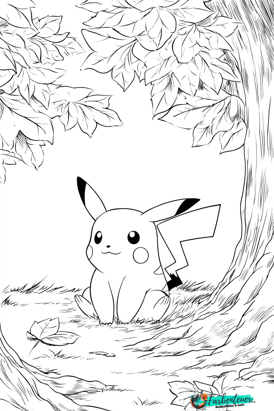 Pikachu Ausmalbild 6