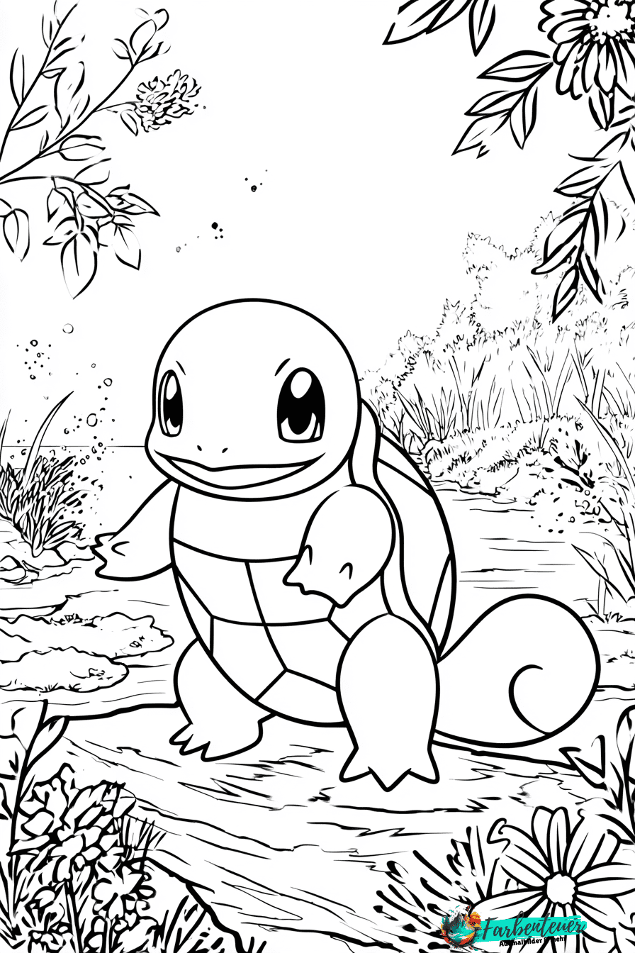 Schiggy Ausmalbild 4