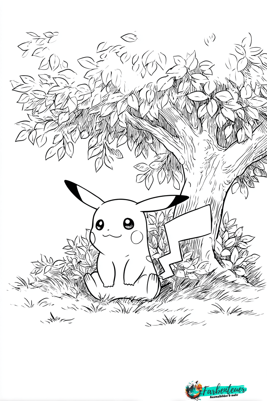 Pikachu Ausmalbild 8
