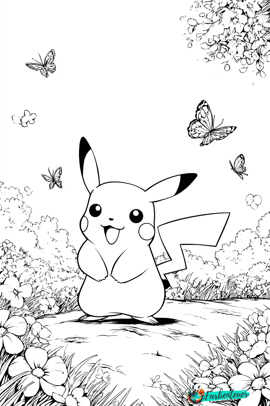 Pikachu Ausmalbild 4